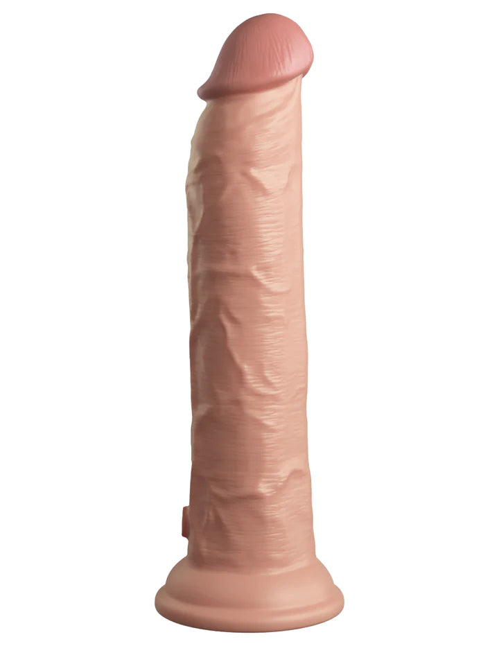 9" Vibrating Silicone Dual Density Cock with Remote