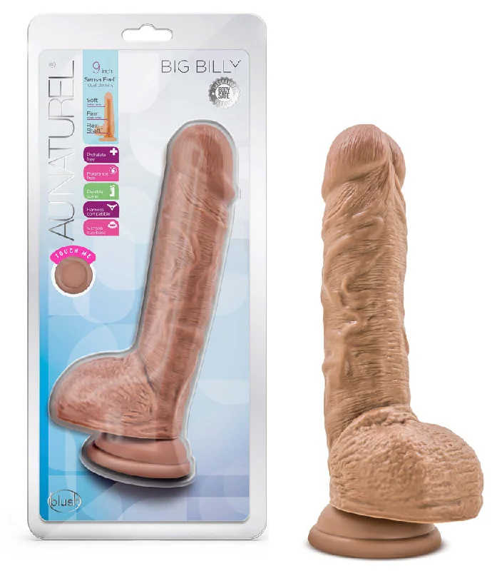 Au Naturel - Big Billy - 9 Inch Dildo - Mocha