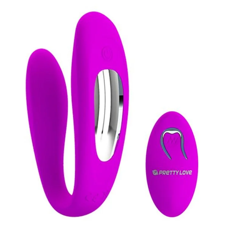 Letitia Remote Controlled C-Shaped Couples Vibrator | Pretty Love