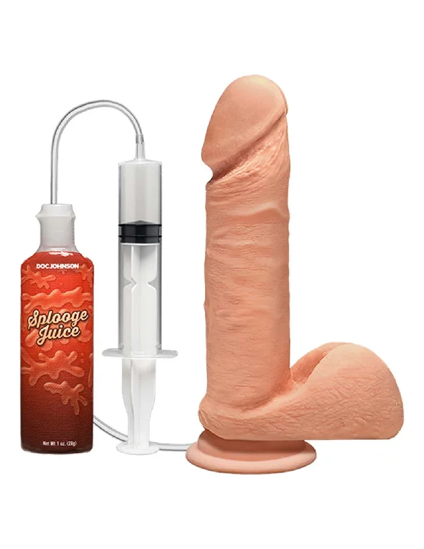 Perfect D 7" Squirting Dildo w/ Balls