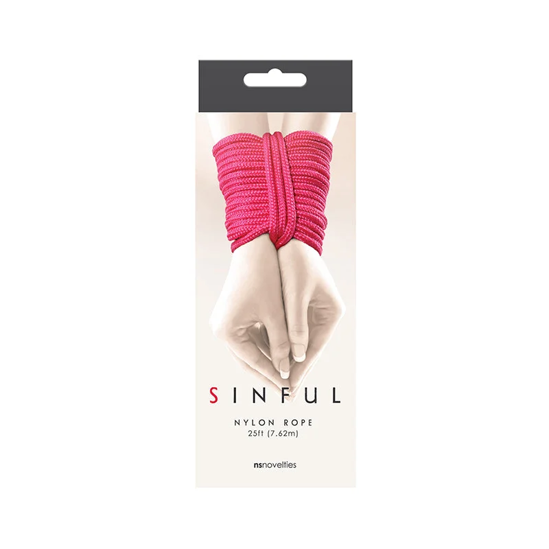 Sinful Nylon Rope 25 ft. Pink