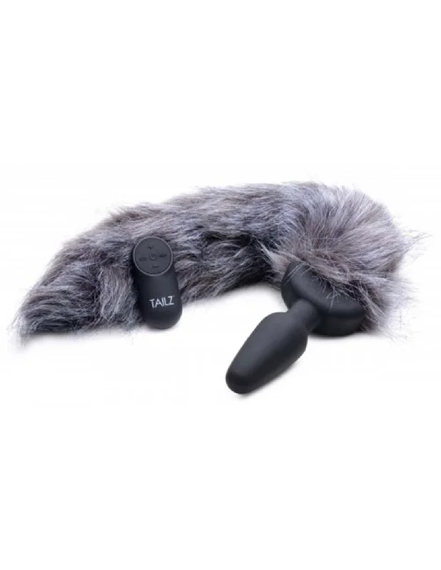 Tailz Vibrating Gray Fox Tail Plug