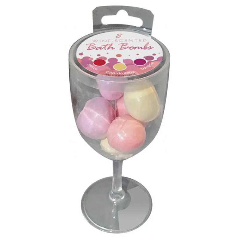 Wine Scented Bath Bombs (8pc)