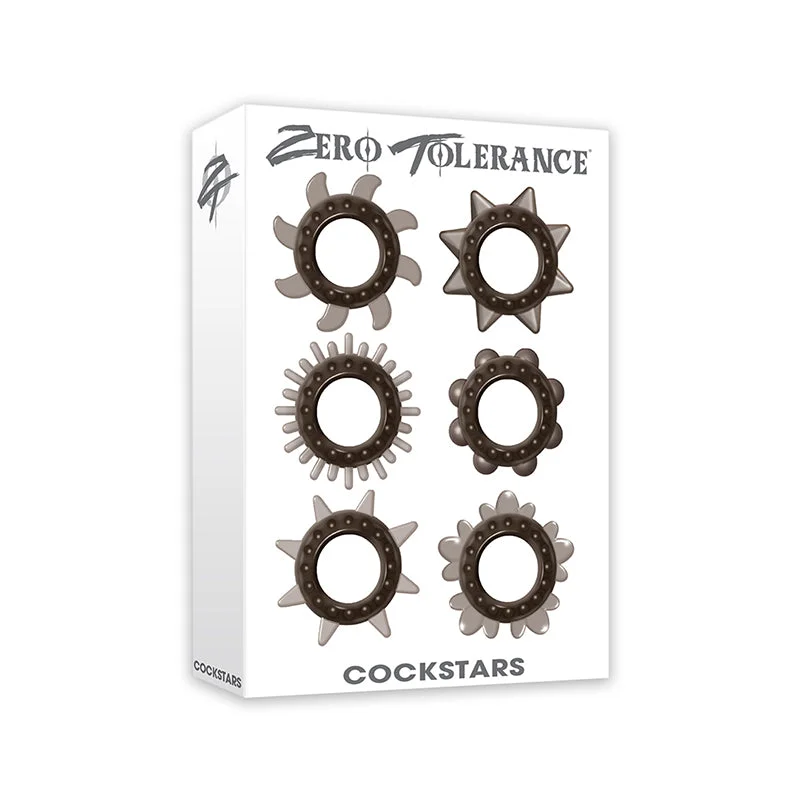 Zero Tolerance Cockstars 6-Piece Cockring Set Smoke