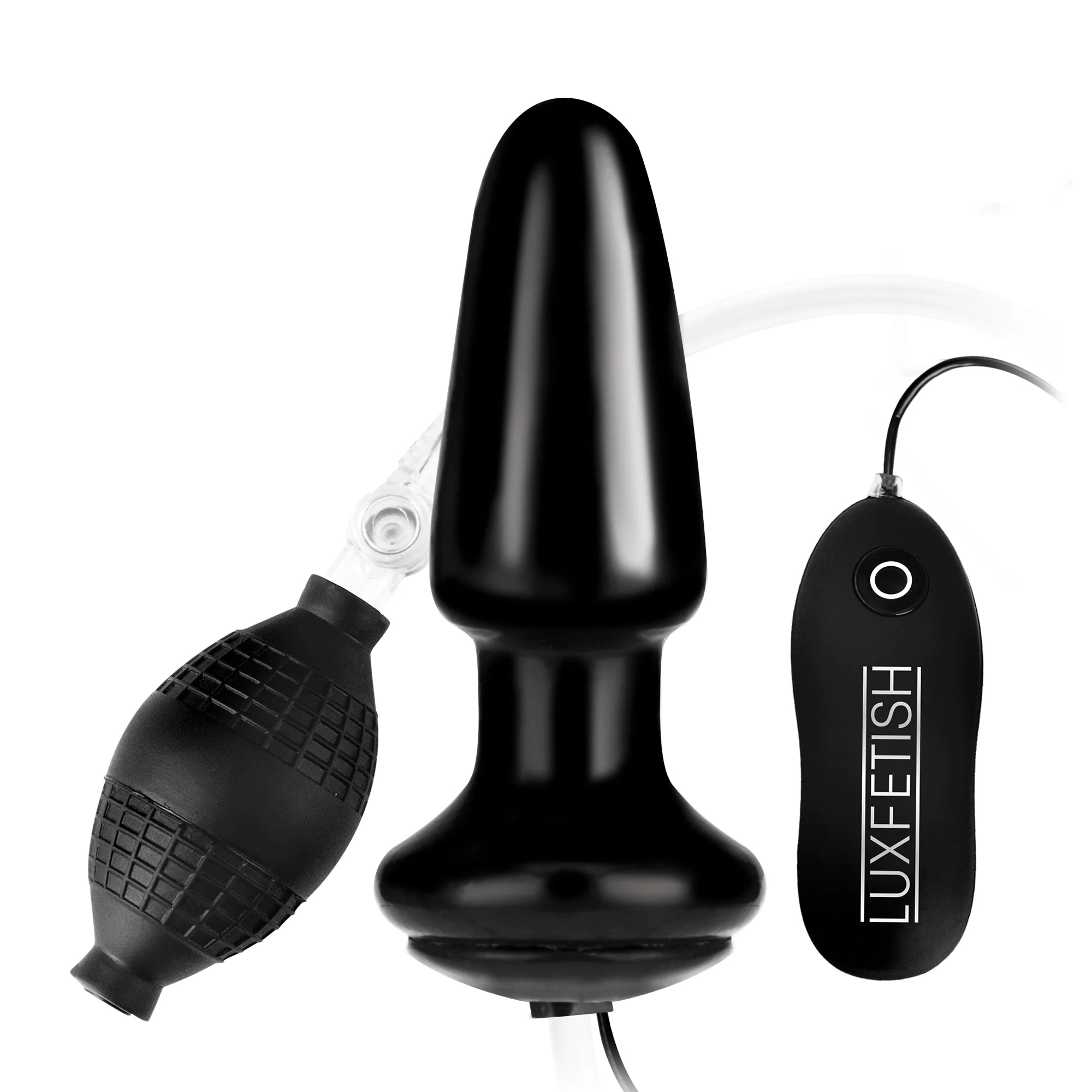 Lux Fetish 4 Inch Inflatable Vibrating Butt Plug