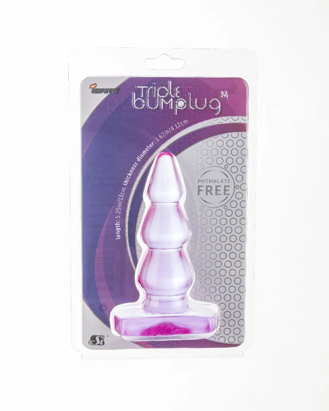 Si-40454 MEDIUM TRIPLE BUMP PLUG-PURPLE