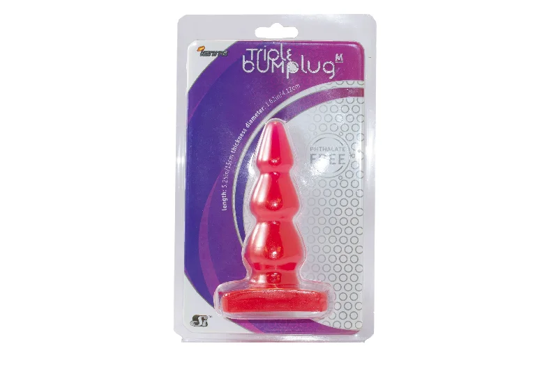 Si-40452 MEDIUM TRIPLE BUMP PLUG-RED