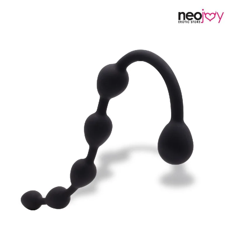 Neojoy Medium Anal Beads Silicone Black - 11.8 Inch - 30cm