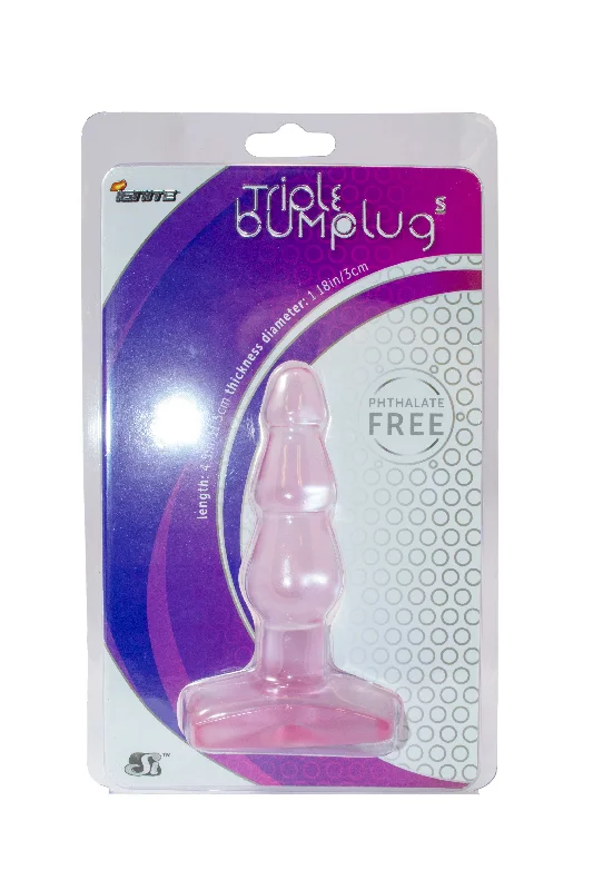 Si-40404 SMALL TRIPLE BUMP PLUG-PURPLE