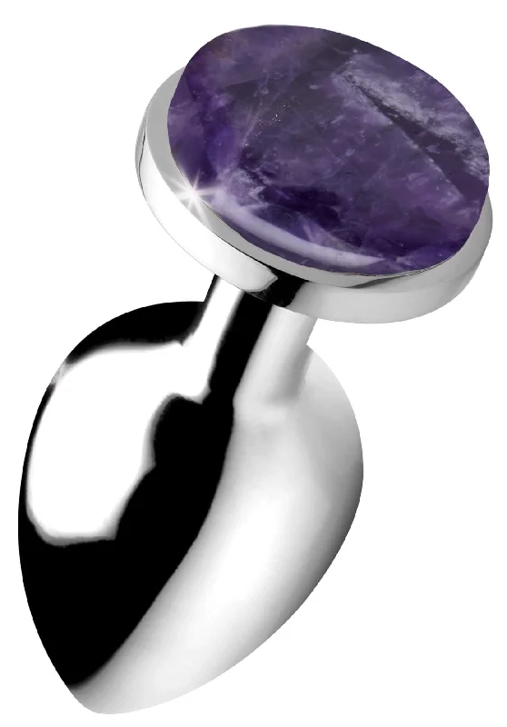 Genuine Amethyst Gemstone Anal Plug