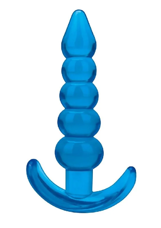 Blue Line Medium Beaded Anal Plug