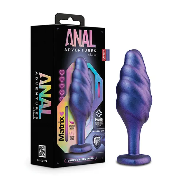 Anal Adventures Matrix By Blush Bumped Bling Anal Plug