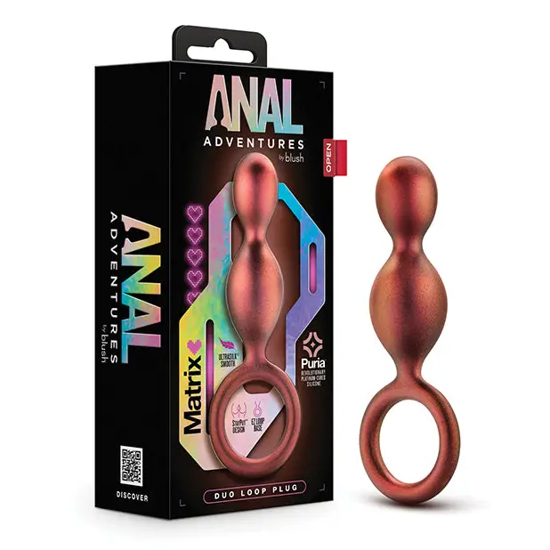 Anal Adventures Matrix By Blush Silicone Duo Loop Plug