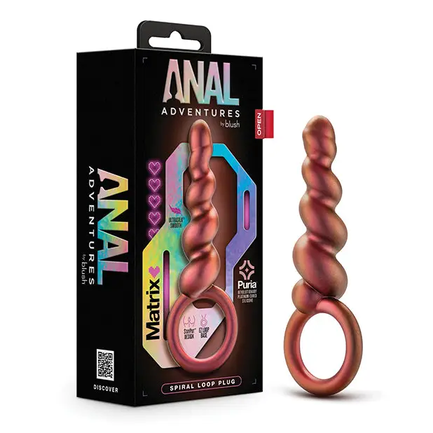 Anal Adventures Matrix By Blush Spiral Loop Anal Plug