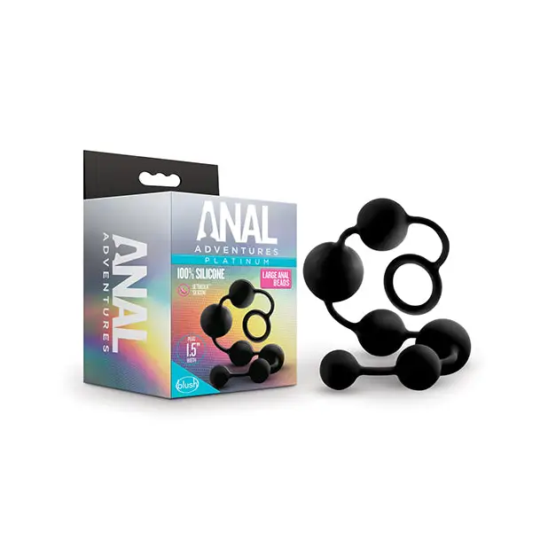 Blush Anal Adventures Platinum Silicone Large Anal Beads