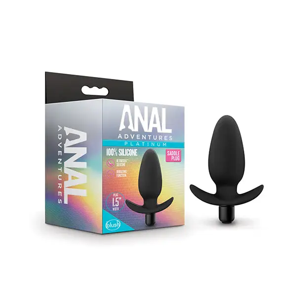 Blush Anal Adventures Platinum Silicone Vibrating Saddle Plug