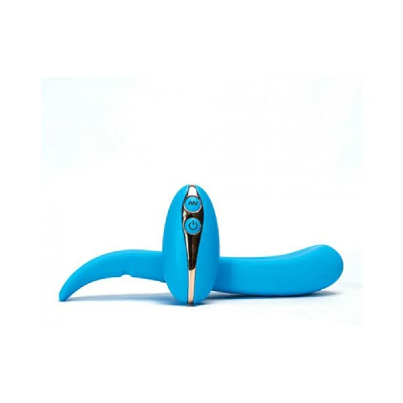 2ChooseLove The LuvSlide Couples Vibrator w/Remote - Blue