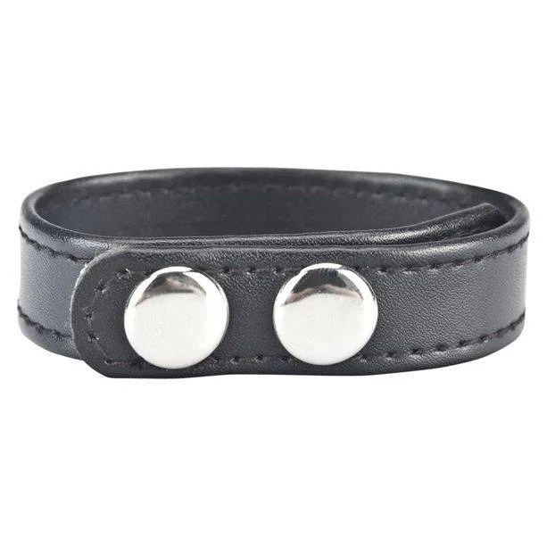 Blue Line Snap Cock Ring Black 7.75Inch