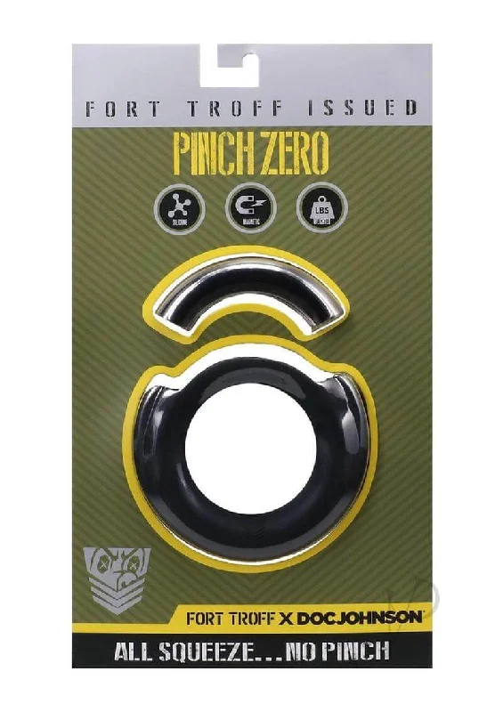 Fort Troff Pinch Zero Ring Black – Metal Cock Ring with Zero Pinch