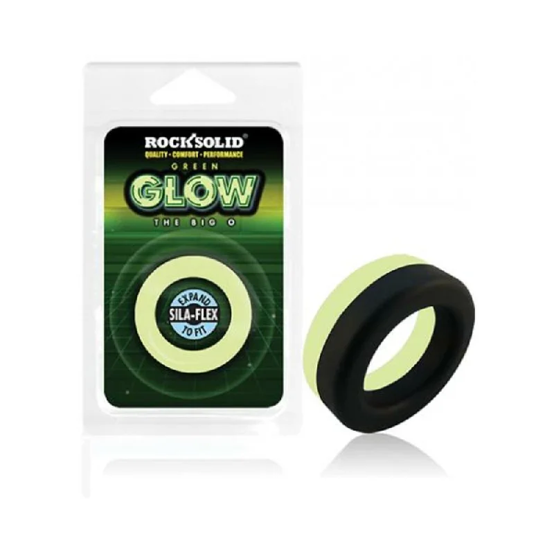 Rock Solid Glow In The Dark  Big O Ring - Black/green