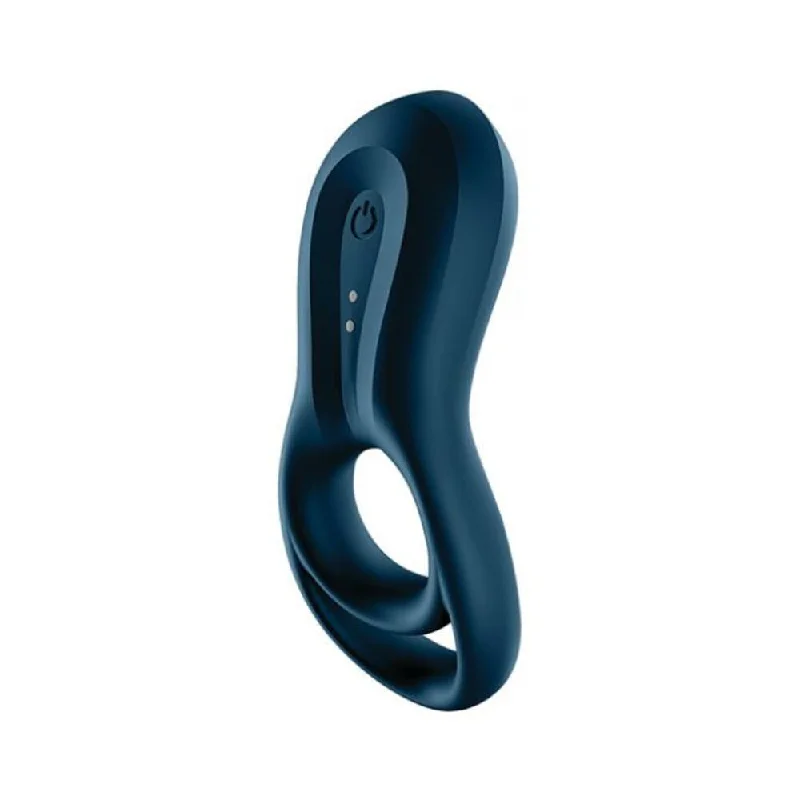 Satisfyer Epic Duo Ring Vibrator - Dark Blue