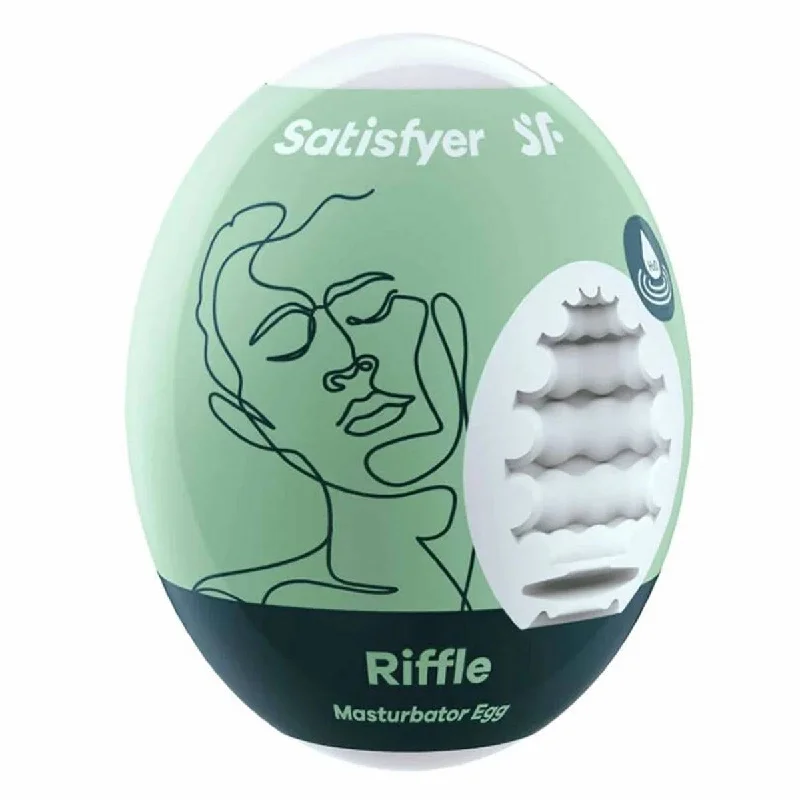 Satisfyer Masturbator Egg Riffle Light Green