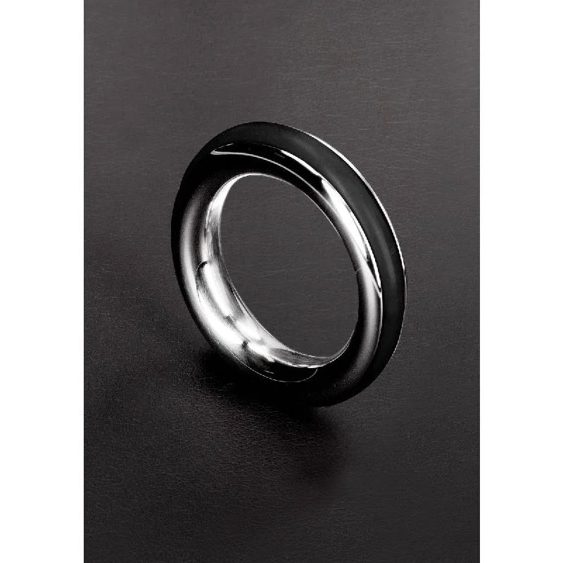 Shots Steel Cazzo Tensions Stainless Steel Cockring 1.8Inch Black