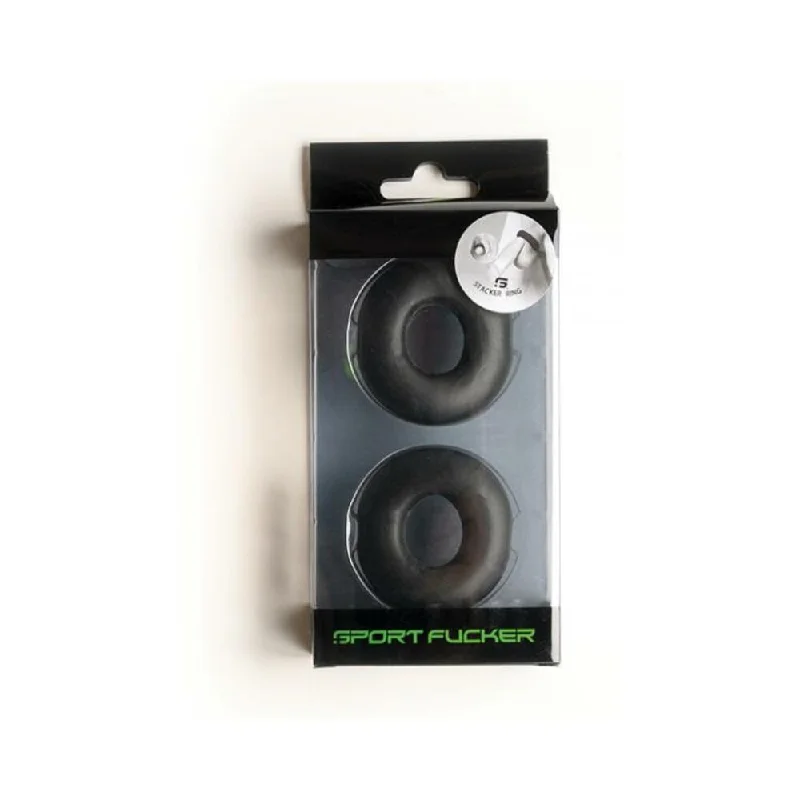 Sport Fucker Stacker Rings - Black